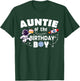 Auntie Of The Birthday Astronaut Boy Space Theme T-Shirt - T-Shirt | Forest