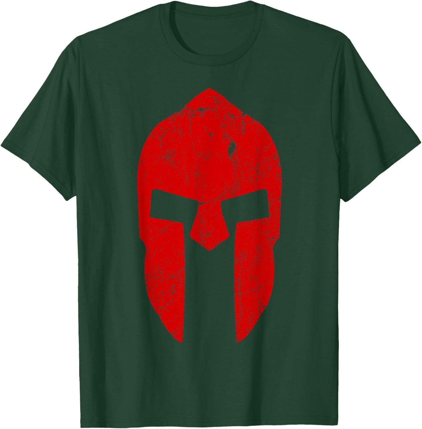Spartan Warrior Helmet Gym Motivation Sparta Ancient Greece T-Shirt - T-Shirt | Forest