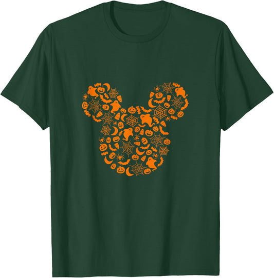 Disney Mickey Mouse Halloween Silhouette T-Shirt - T-Shirt | Forest