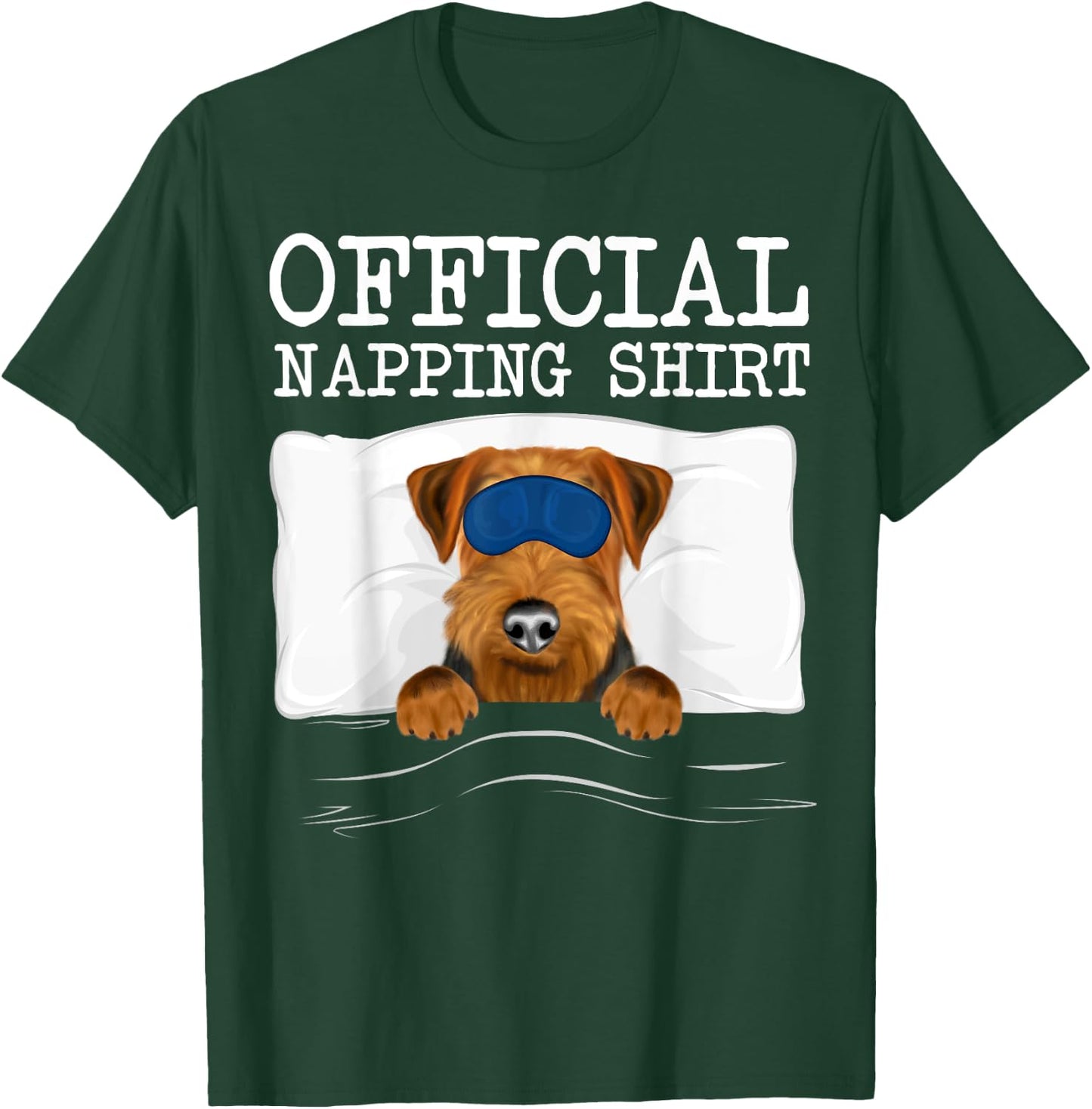 Sleeping Welsh Terrier Sleep Official Napping T-Shirt - T-Shirt | Forest