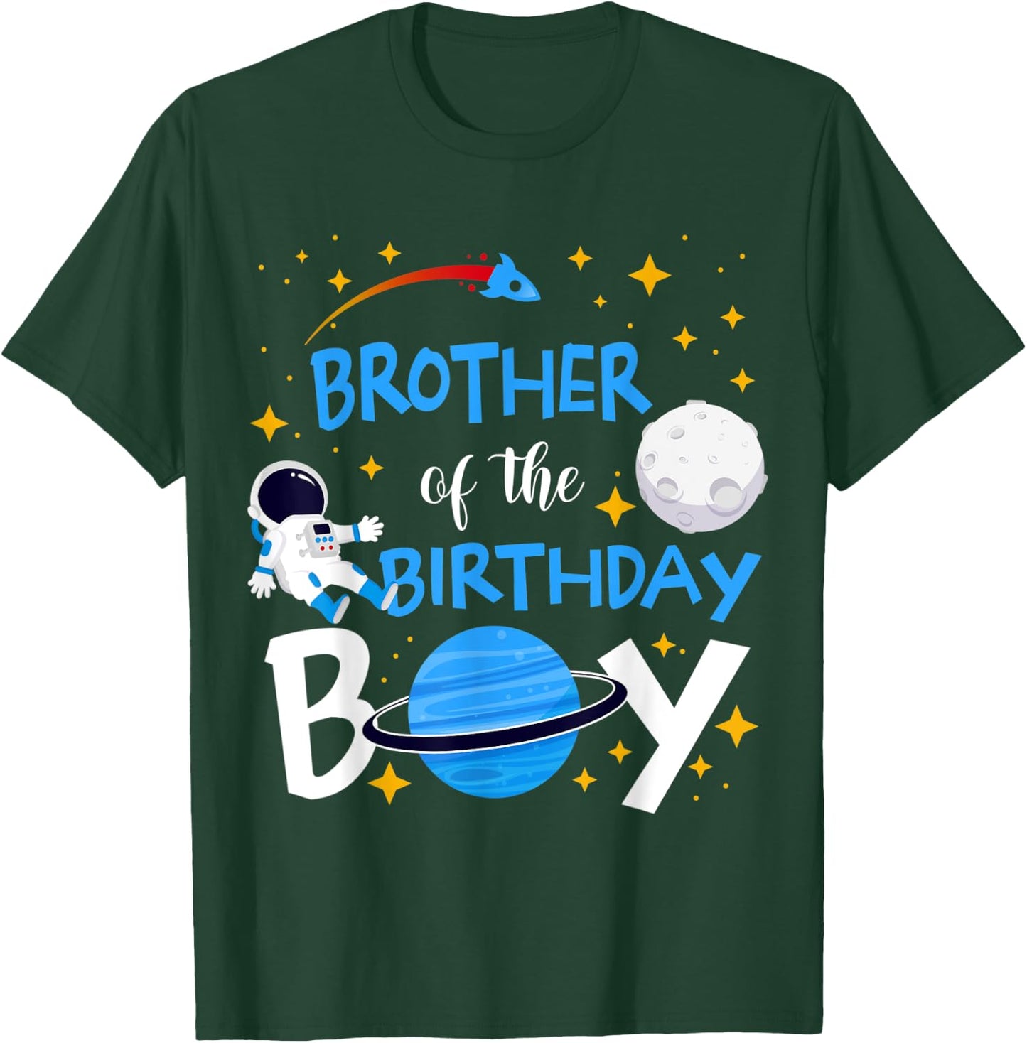 Brother of The Birthday Boy Space Astronaut Matching Family T-Shirt - T-Shirt | Forest