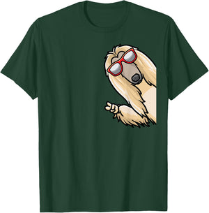 Afghan Hound From Side With Sunglasses T-Shirt - T-Shirt | Forest