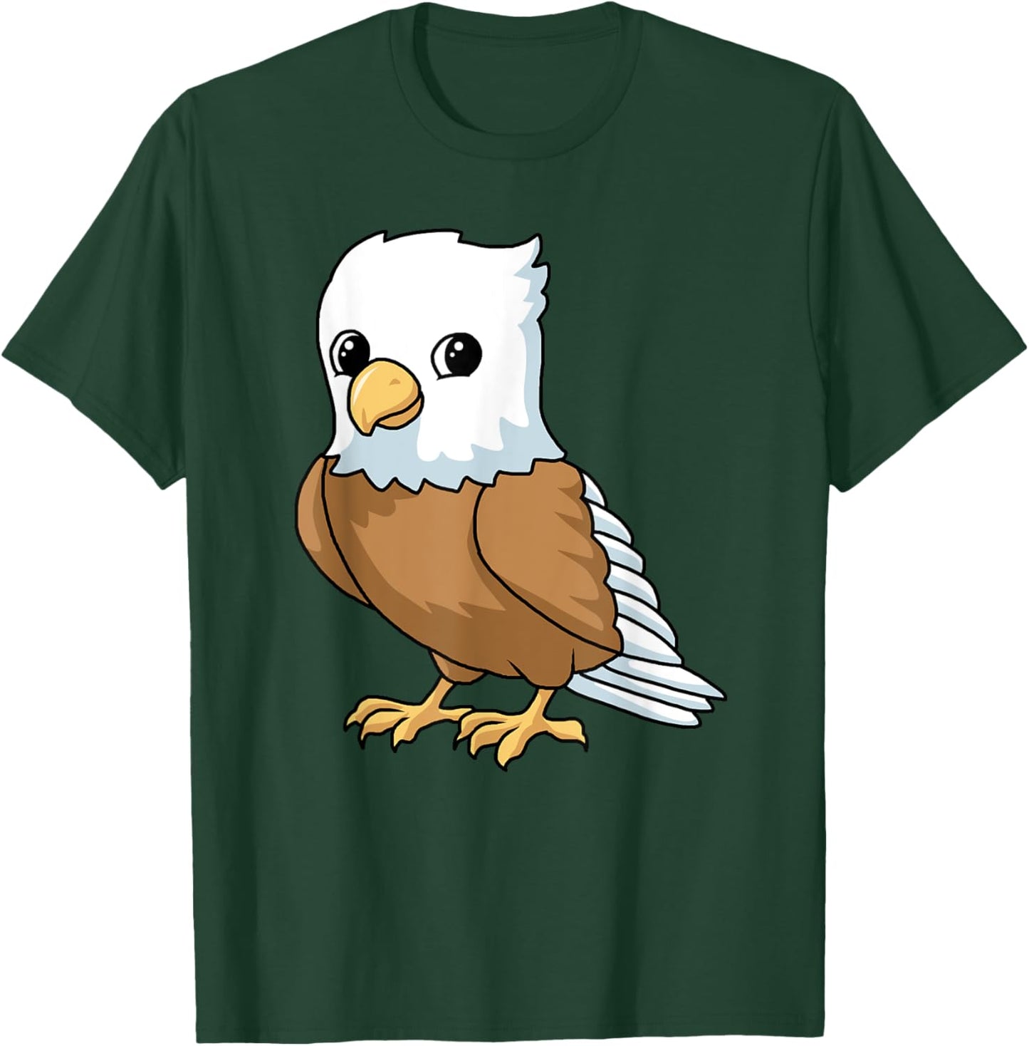 Cute baby eagle as a gift bird drawn painted T-Shirt - T-Shirt | Forest