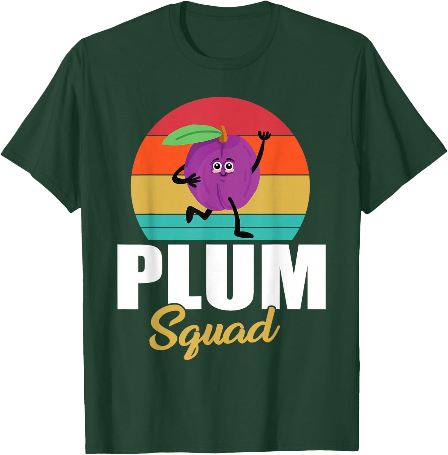 Funny Plums Squad Design Love Plum Fruit T-Shirt - T-Shirt | Forest