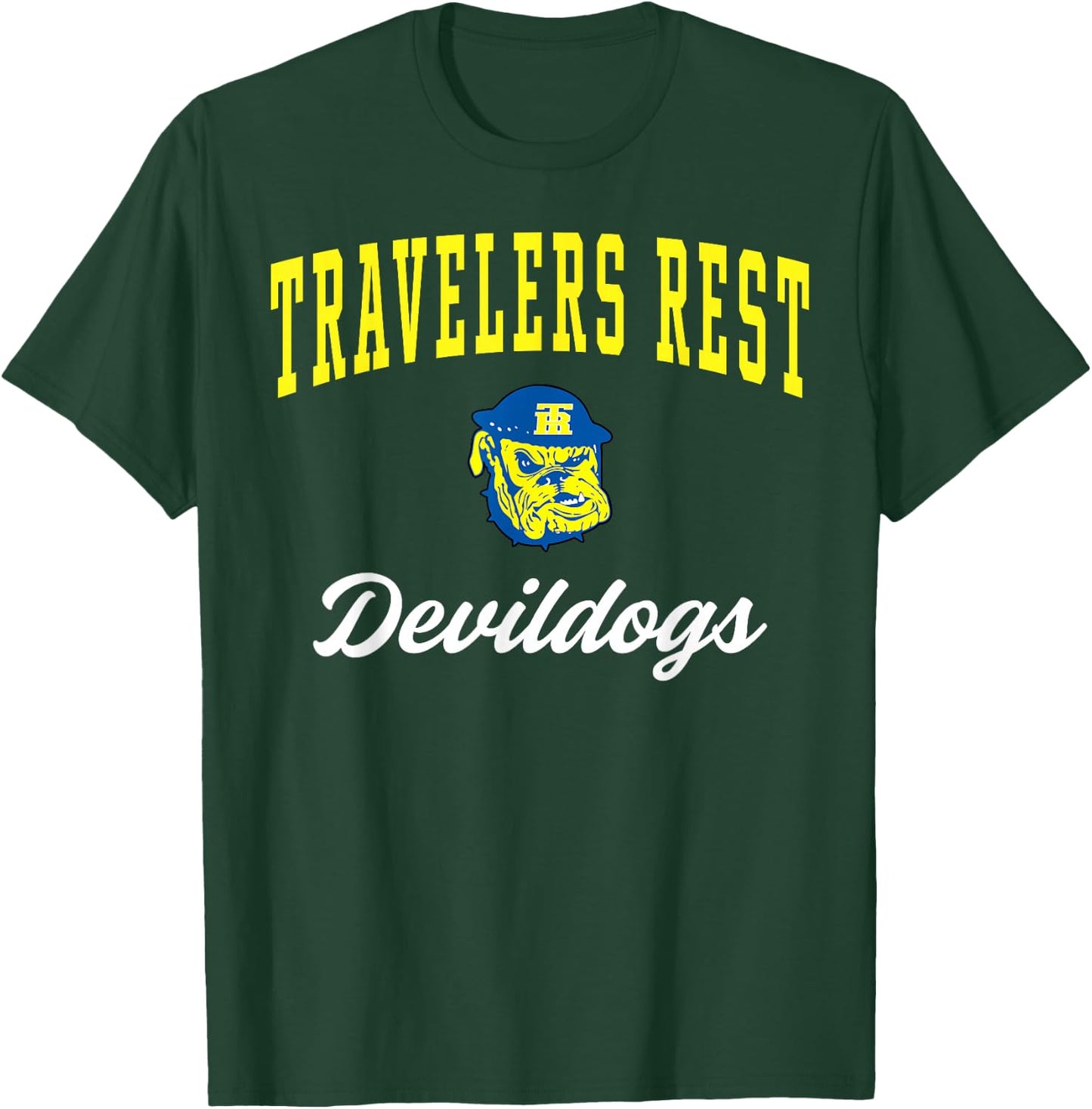 Travelers Rest High School Devildogs C3 T-Shirt - T-Shirt | Forest