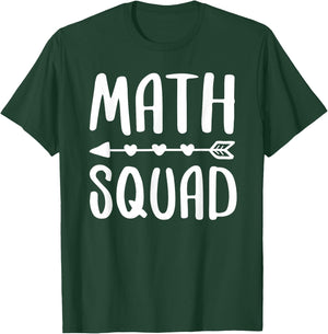 Math Squad Shirt Men Women Math Class Team T-Shirt - T-Shirt | Forest