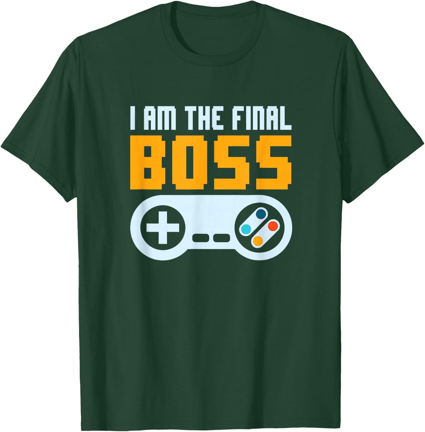 I'm The Final Boss Video Games Developer Retro Gamer Nerd T-Shirt - T-Shirt | Forest