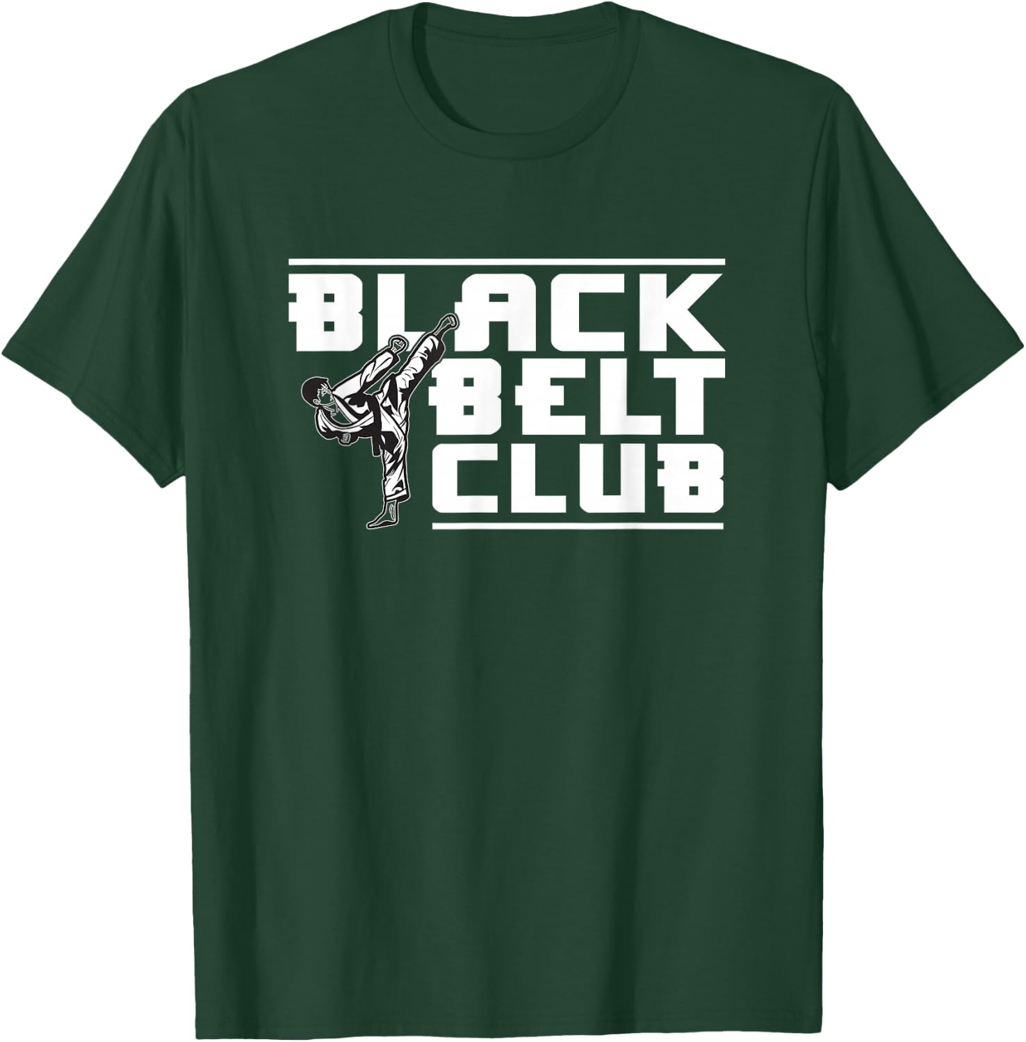 Black Belt Club - Karate Black Belt T-Shirt - T-Shirt | Forest