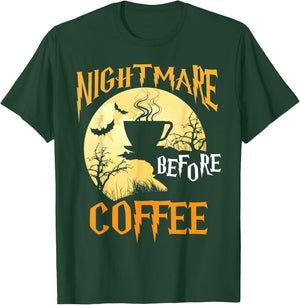 Cute Nightmare Before Coffee Halloween Shirt Funny Mug Gift T-Shirt - T-Shirt | Forest