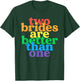 Two Brides are Better Than One Lesbian Bachelorette Wedding T-Shirt - T-Shirt | Forest