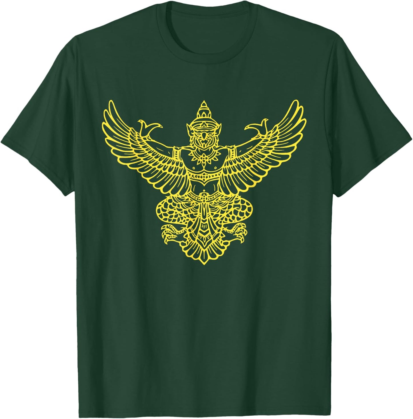 Yellow Golden Thai Garuda Legendary Bird Shirt T-Shirt - T-Shirt | Forest