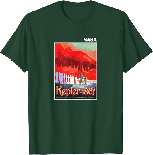 The Official Kepler 186f Space Tourism Poster NASA T-Shirt - T-Shirt | Forest