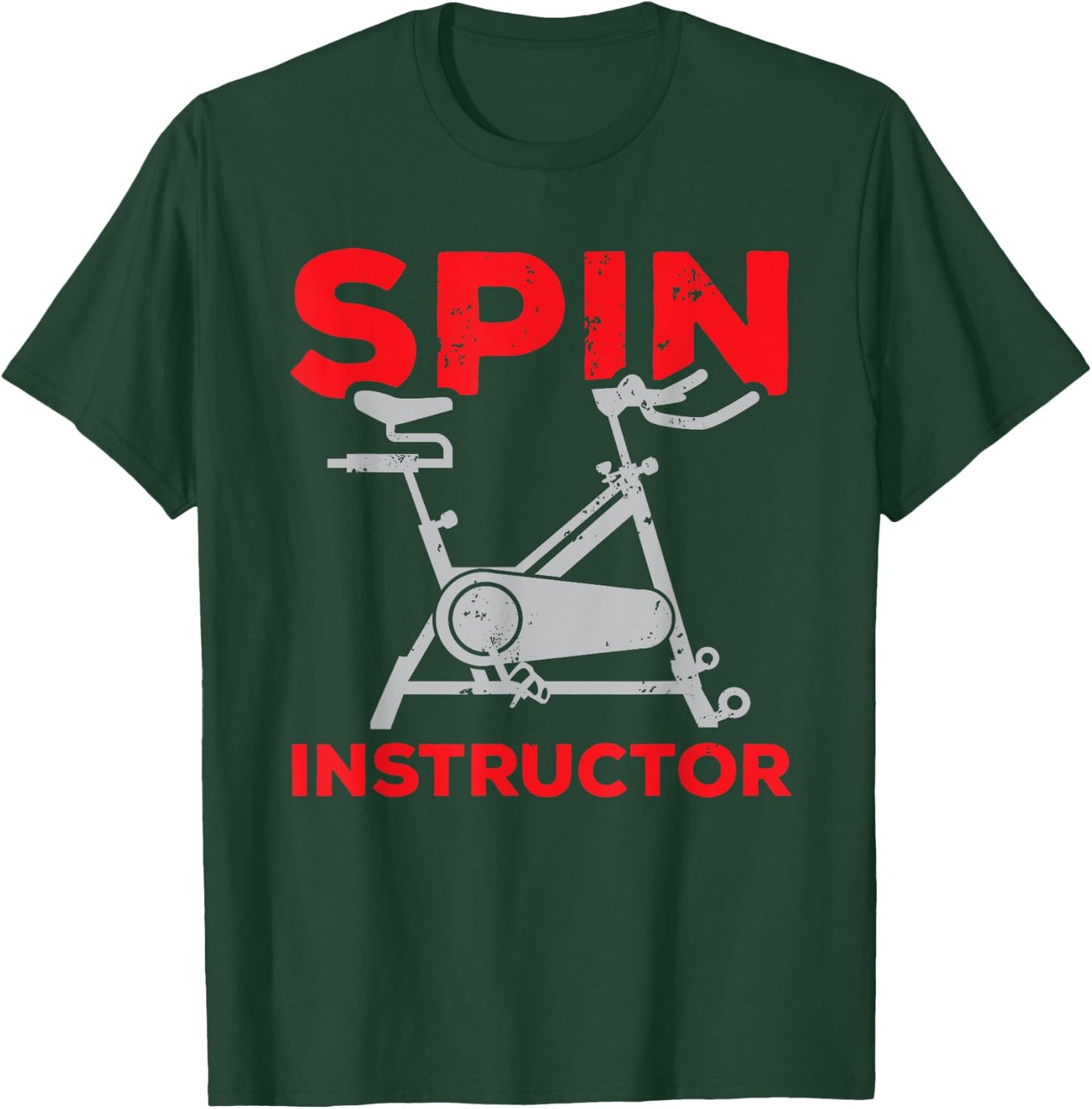 Cute Spin Class Cycling Spinning Instructor Bike Spinner Gym T-Shirt - T-Shirt | Forest