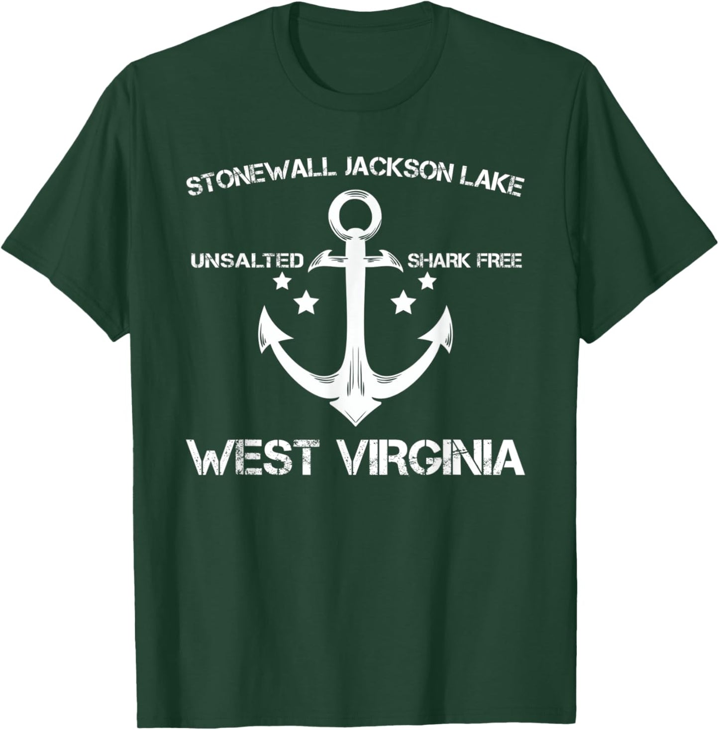 STONEWALL JACKSON LAKE WEST VIRGINIA Funny Fishing Gift T-Shirt - T-Shirt | Forest