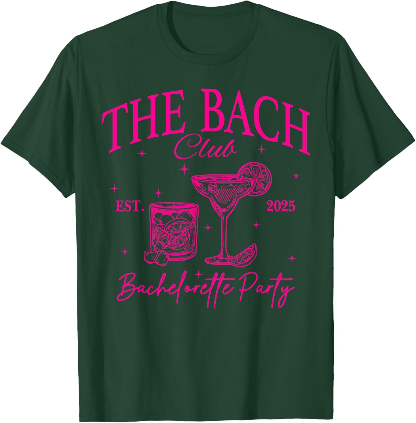 Bride Club Bach Club Matching Bachelorette Party 2025 T-Shirt - T-Shirt | Forest