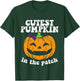 Kids Cutest Pumpkin In The Patch Cute Halloween Toddler Girls T-Shirt - T-Shirt | Forest