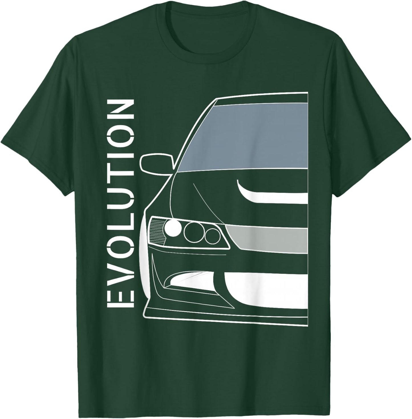 Evo 8 Design Turbo JDM Classic Legends T-Shirt - T-Shirt | Forest