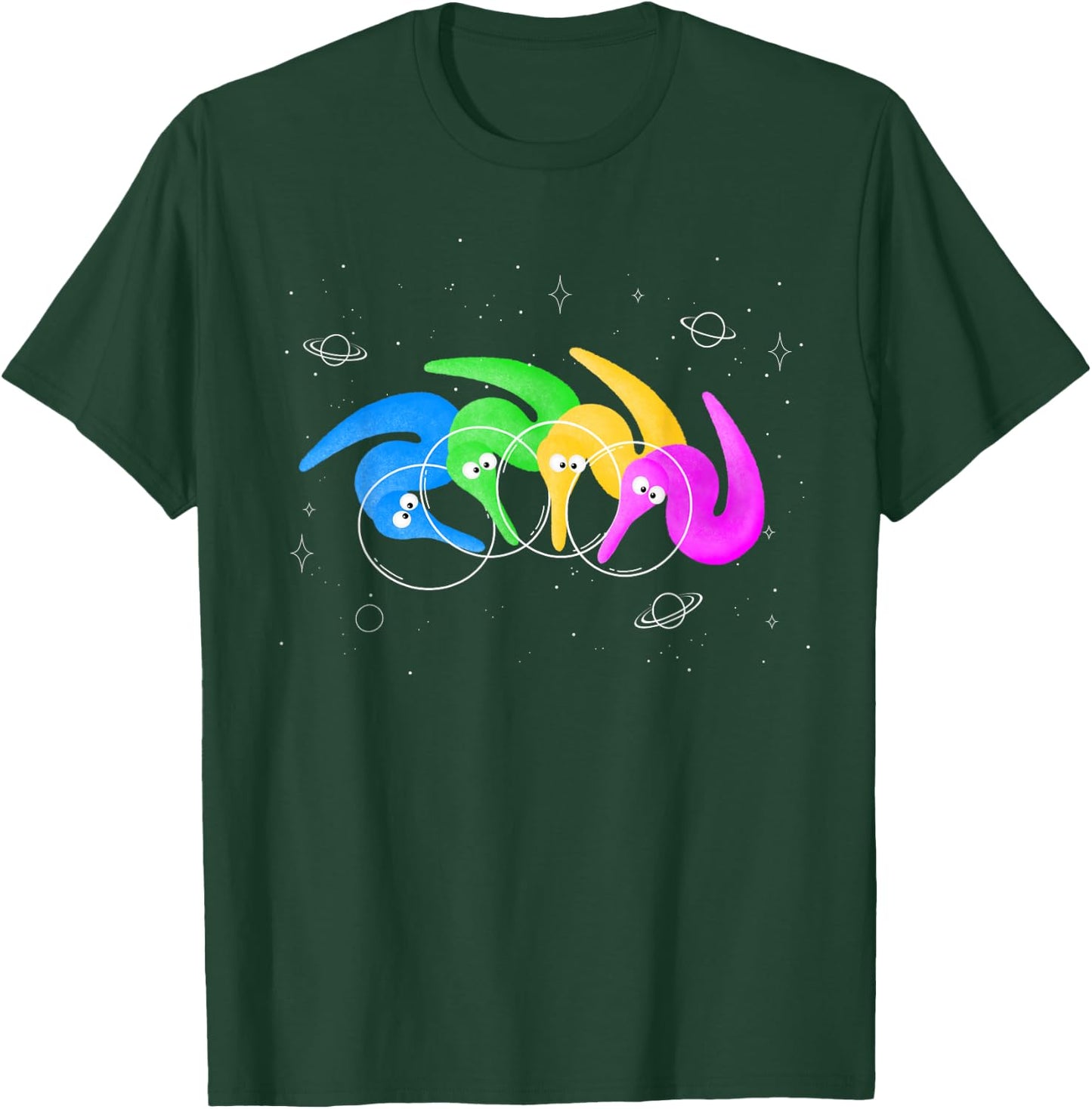 Space Magic Worms on a String T-Shirt - T-Shirt | Forest