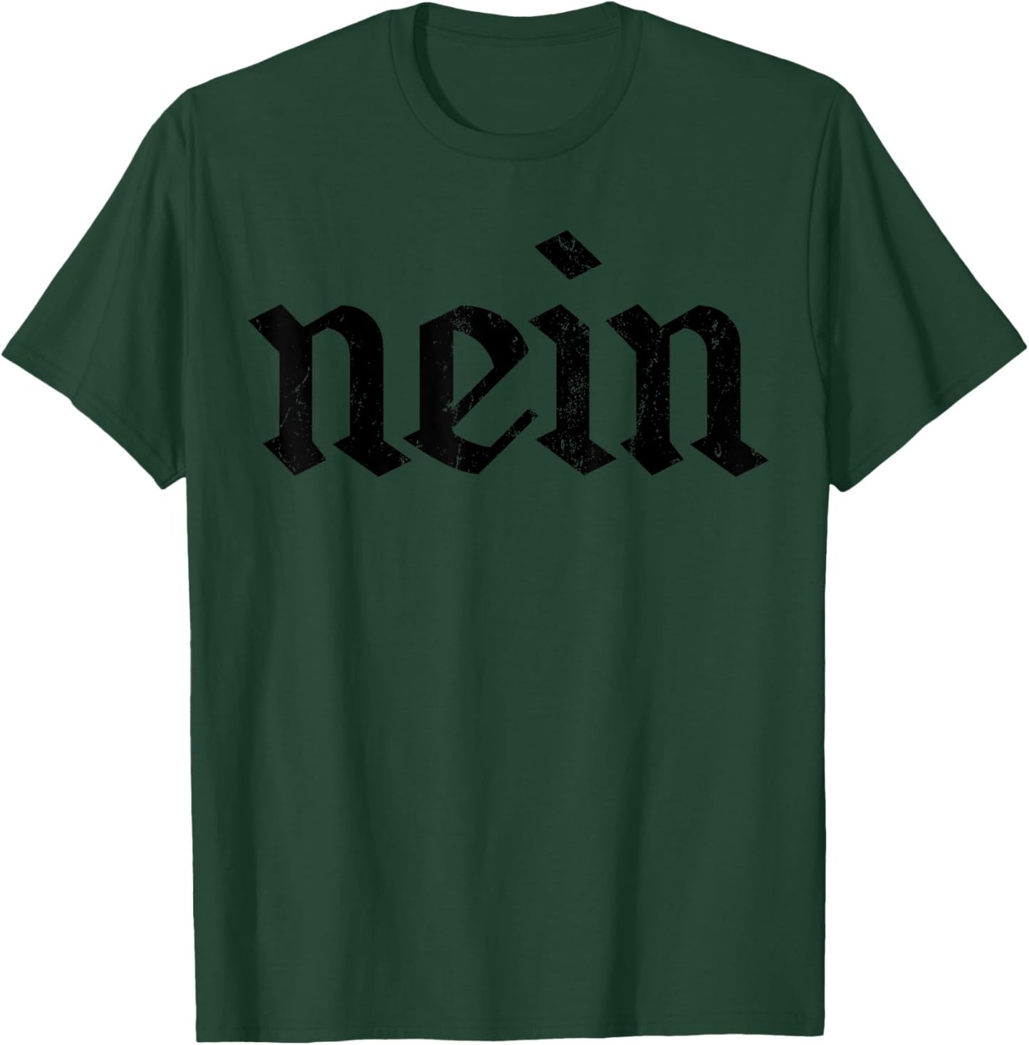 Nein German No Funny Kids Saying Germany Vintage Distressed T-Shirt - T-Shirt | Forest