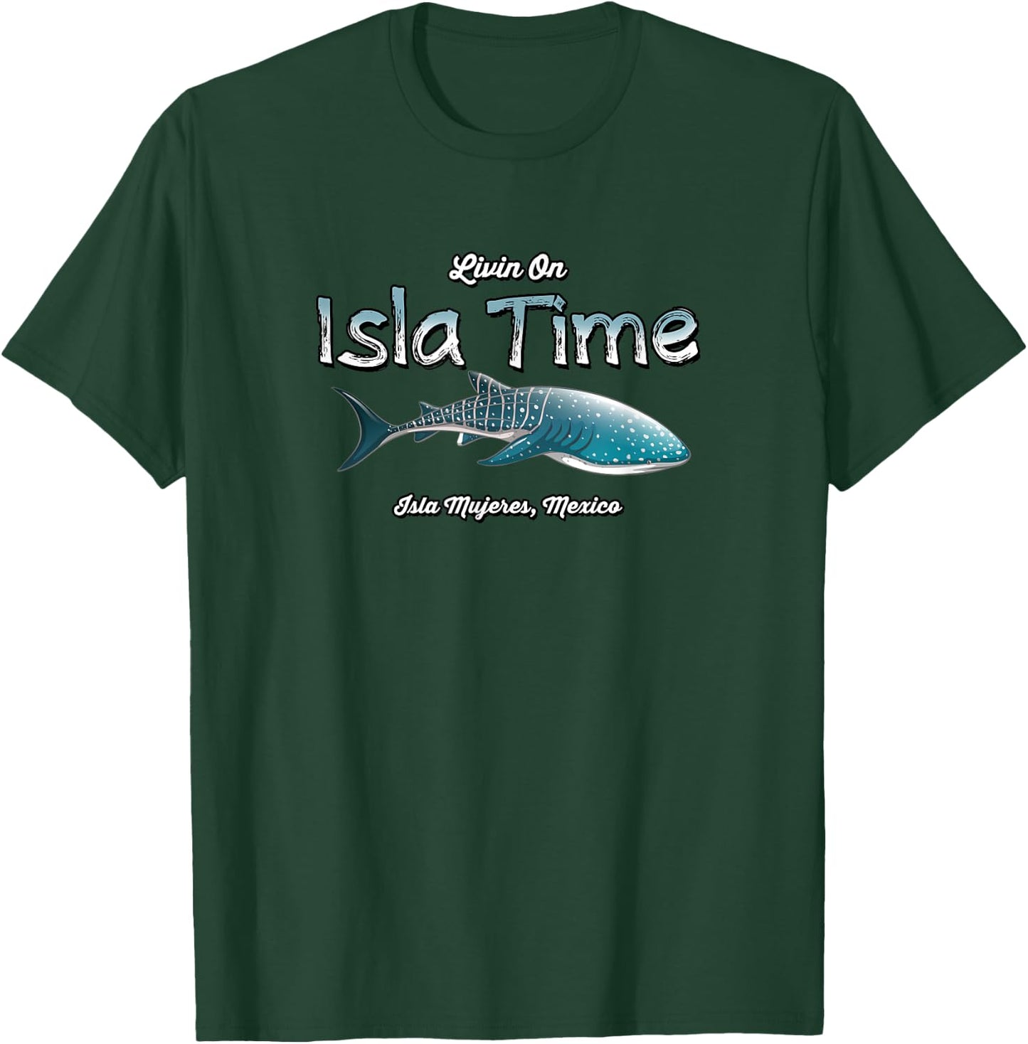 Isla Mujeres Mexico - Island near Cancun - Whale Shark T-Shirt - T-Shirt | Forest