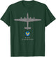 B-24 Liberator Tech Drawing WWII Bomber Airplane T-Shirt - T-Shirt | Forest