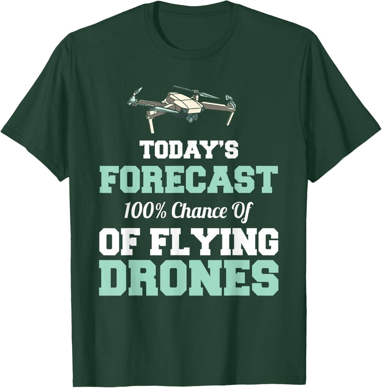 Retro Vintage Funny Drone Pilot T-Shirt - T-Shirt | Forest