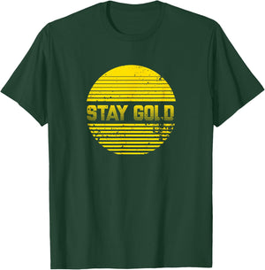 Retro 80's Movie Stay Gold T-Shirt - T-Shirt | Forest