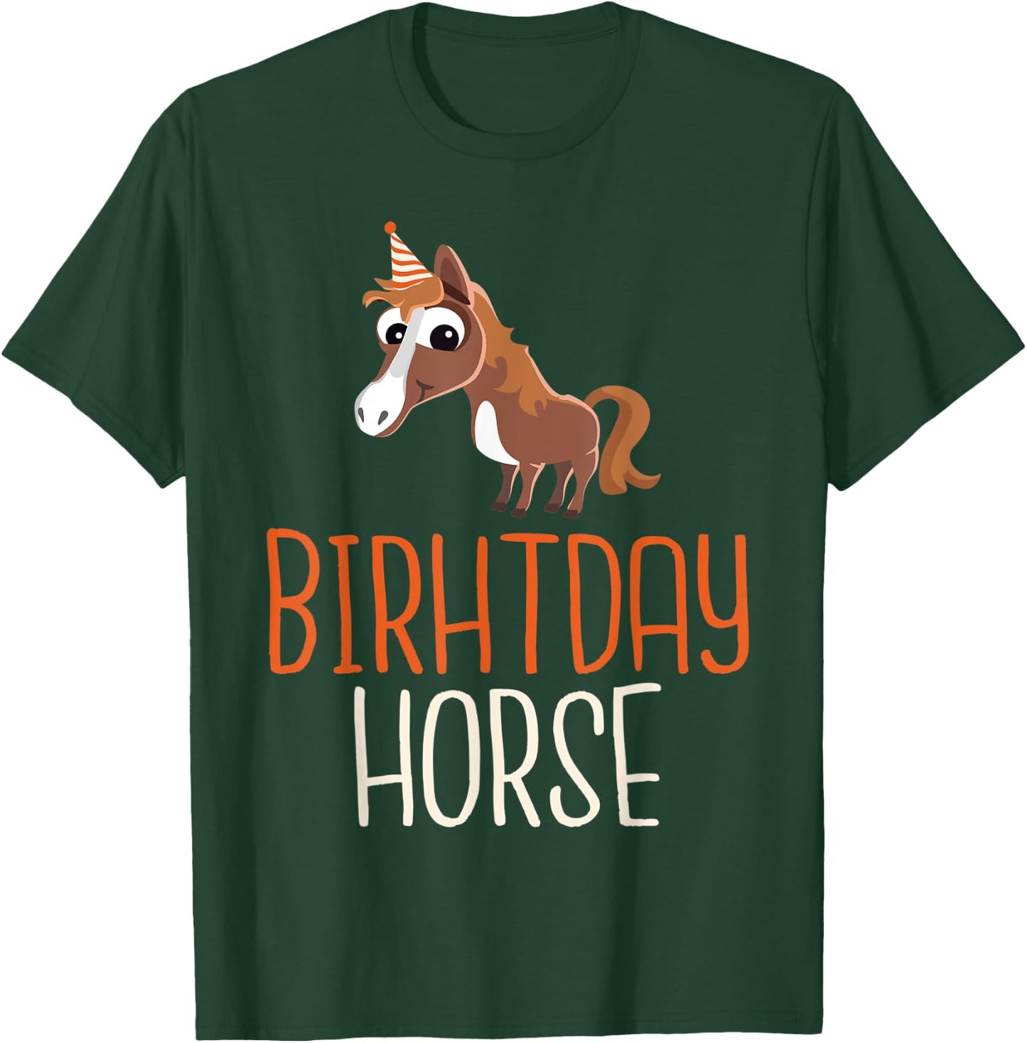 Birthday Horse Riding T-Shirt - T-Shirt | Forest