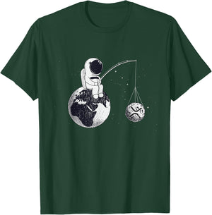Cryptocurrency Talk - XRP To The Moon Ripple Space Man Merch T-Shirt - T-Shirt | Forest