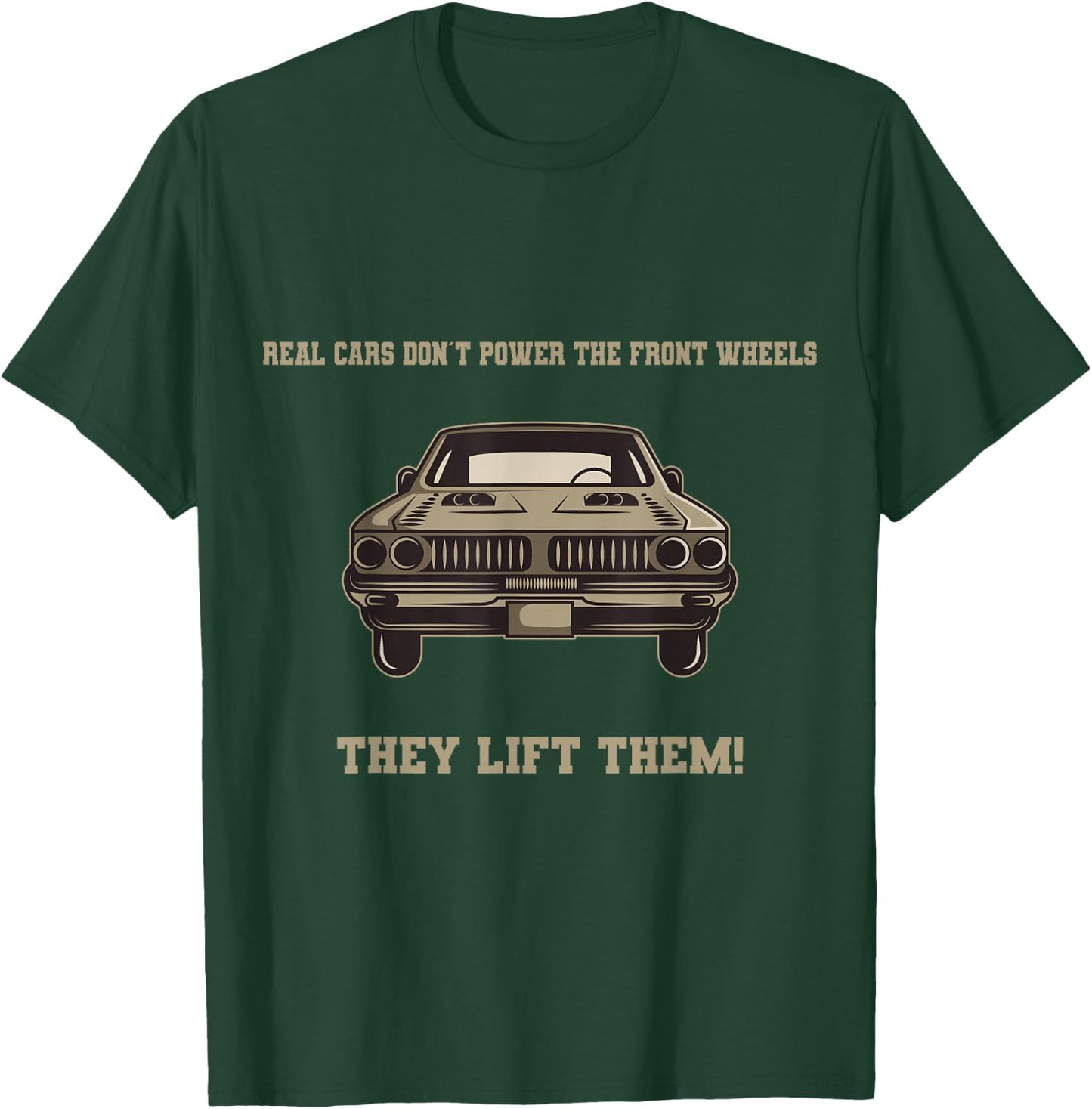 Funny Classic Muscle Car Men Vintage Car Gift T-Shirt - T-Shirt | Forest
