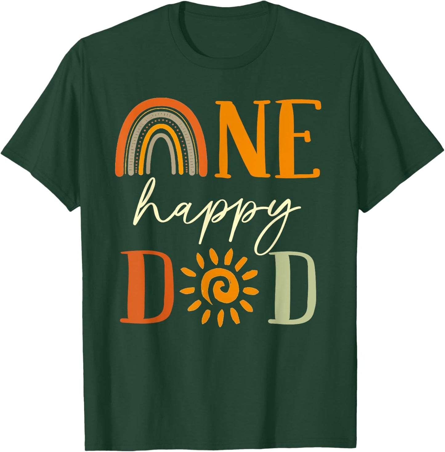 One Happy Dad of The Birthday First Trip Around the Sun T-Shirt - T-Shirt | Forest