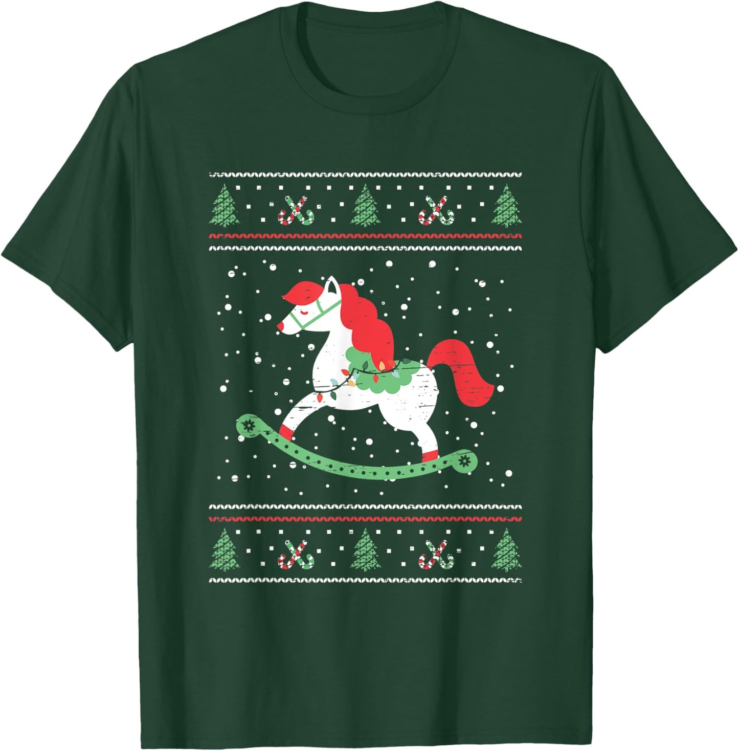 Rocking Horse For Children and Kids Christmas Xmas Season T-Shirt - T-Shirt | Forest