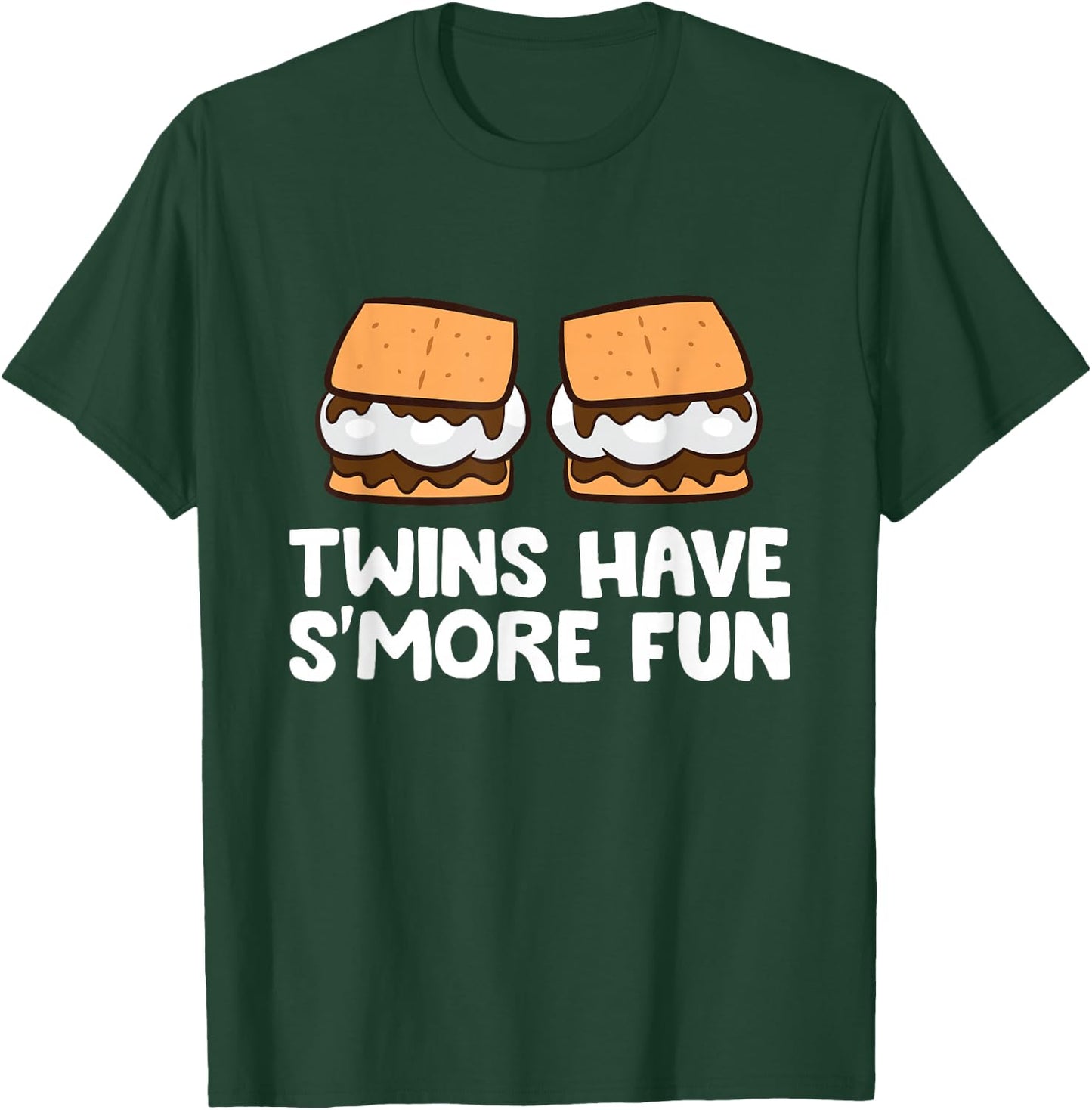 Twins Have Smore Fun Twins Camping Smores T-Shirt - T-Shirt | Forest