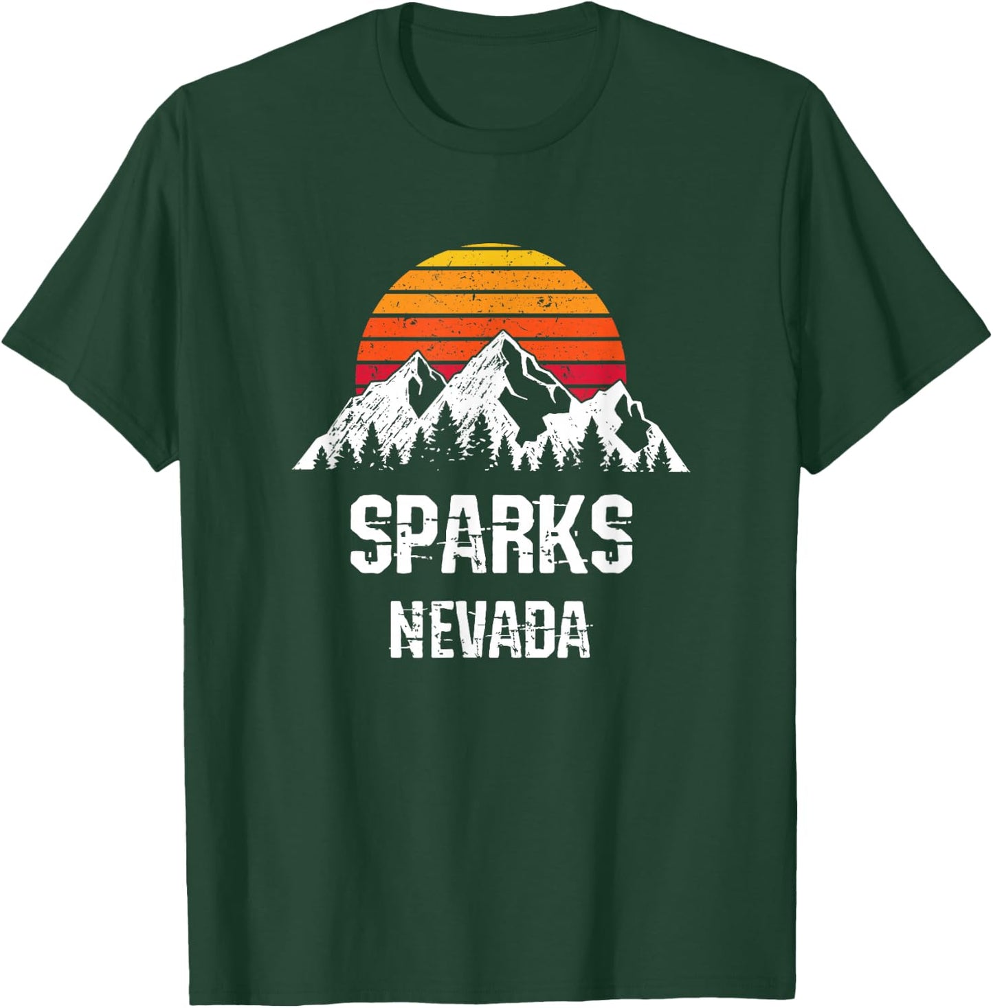 Sparks Nevada Distressed Retro Gift T-Shirt - T-Shirt | Forest