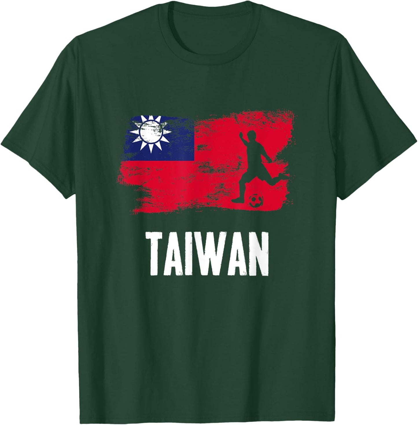 Taiwan Flag Jersey Taiwanese Soccer Team Taiwanese T-Shirt - T-Shirt | Forest