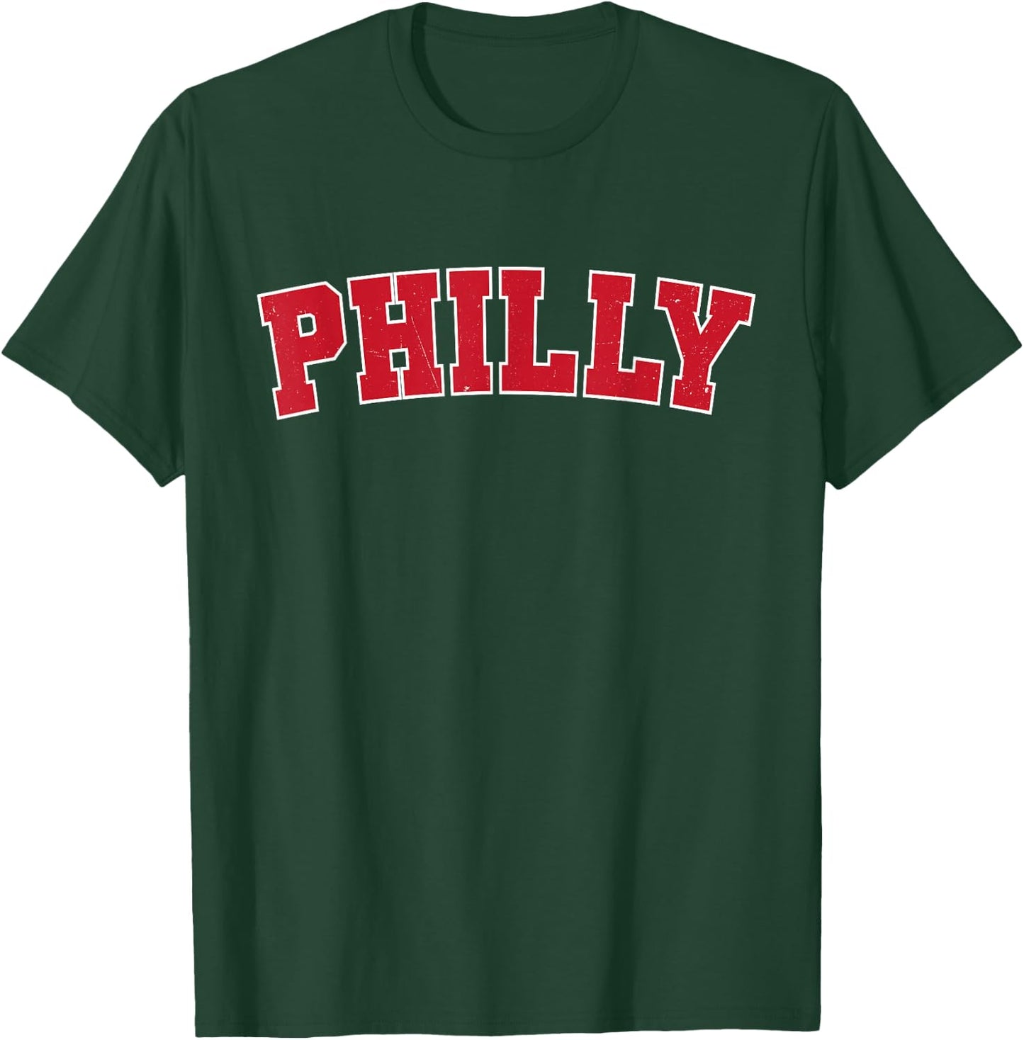 Vintage Philadelphia Distressed Philly Pennsylvania Apparel T-Shirt - T-Shirt | Forest