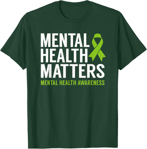 Mental Health Matters Men Women Kids Mental Health Awareness T-Shirt - T-Shirt | Forest