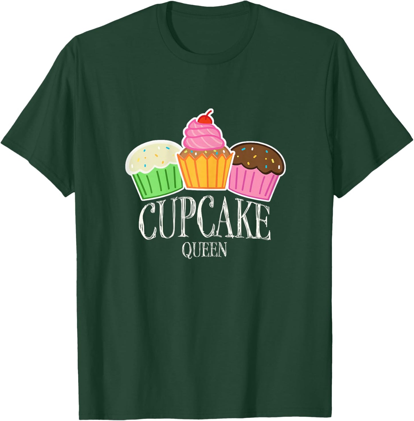 Confectioners Patissier Sweets Cupcake Queen T-Shirt - T-Shirt | Forest