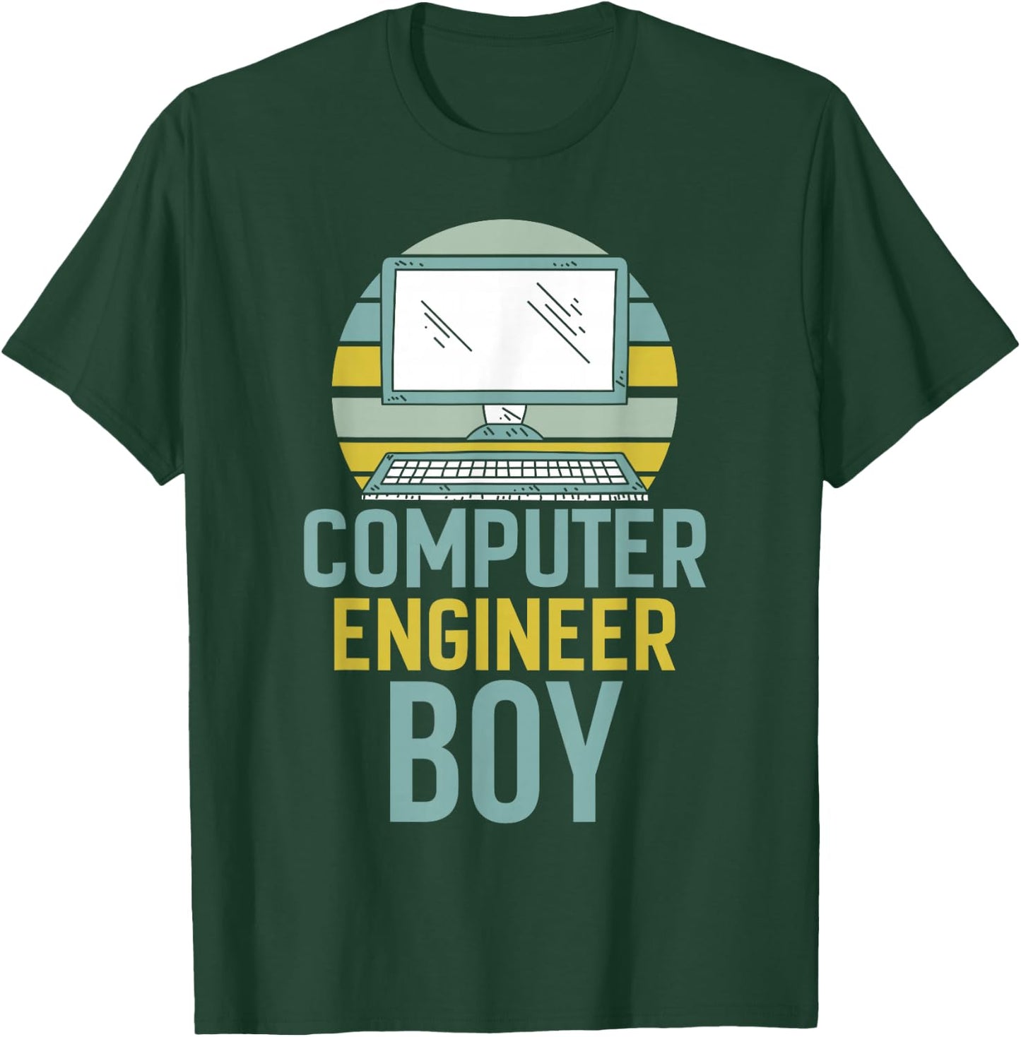 Computer Engineer Boy Programming Engineering Programmer T-Shirt - T-Shirt | Forest