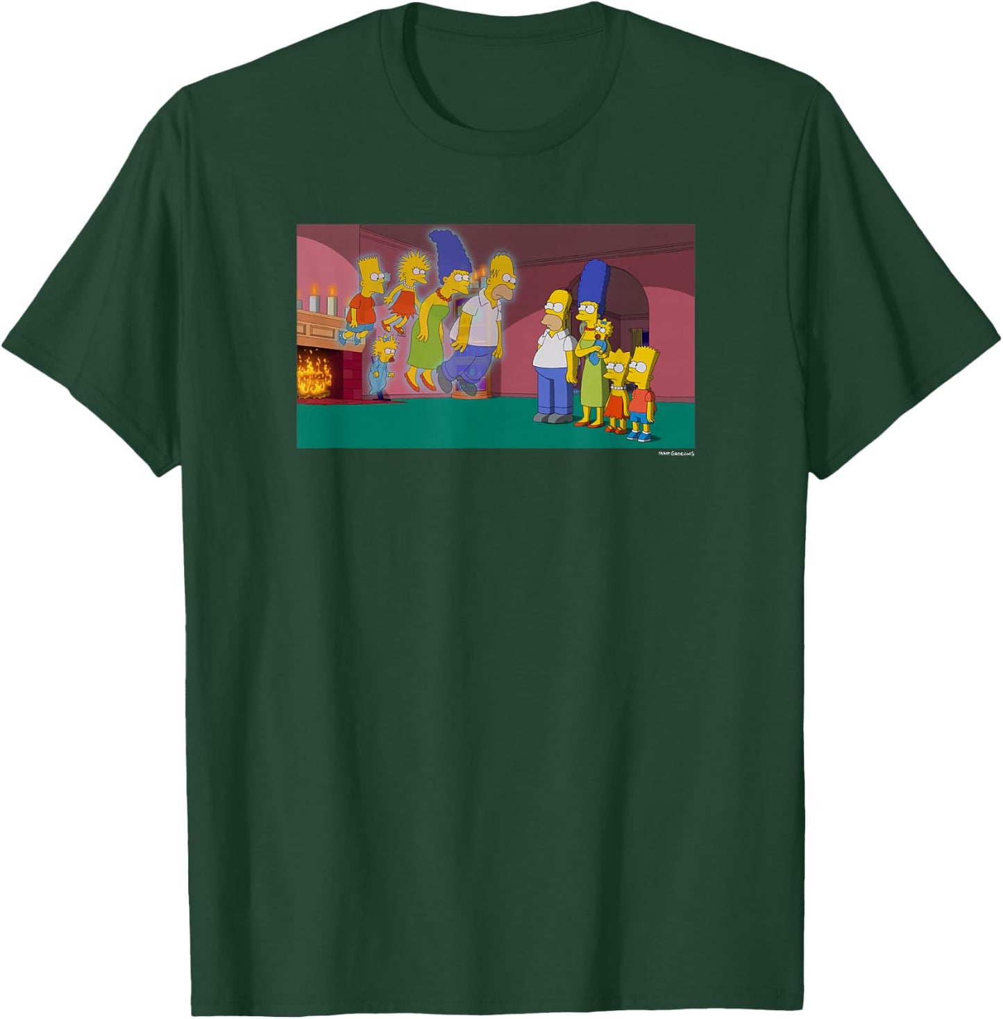 The Simpsons Treehouse Of Horror Halloween Ghost Family V-2 T-Shirt - T-Shirt | Forest