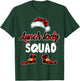 Lunch Lady Squad Santa Elf Red Plaid Christmas Pajama T-Shirt - T-Shirt | Forest