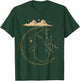 Celestial'd Gold Plant Moon T-Shirt - T-Shirt | Forest