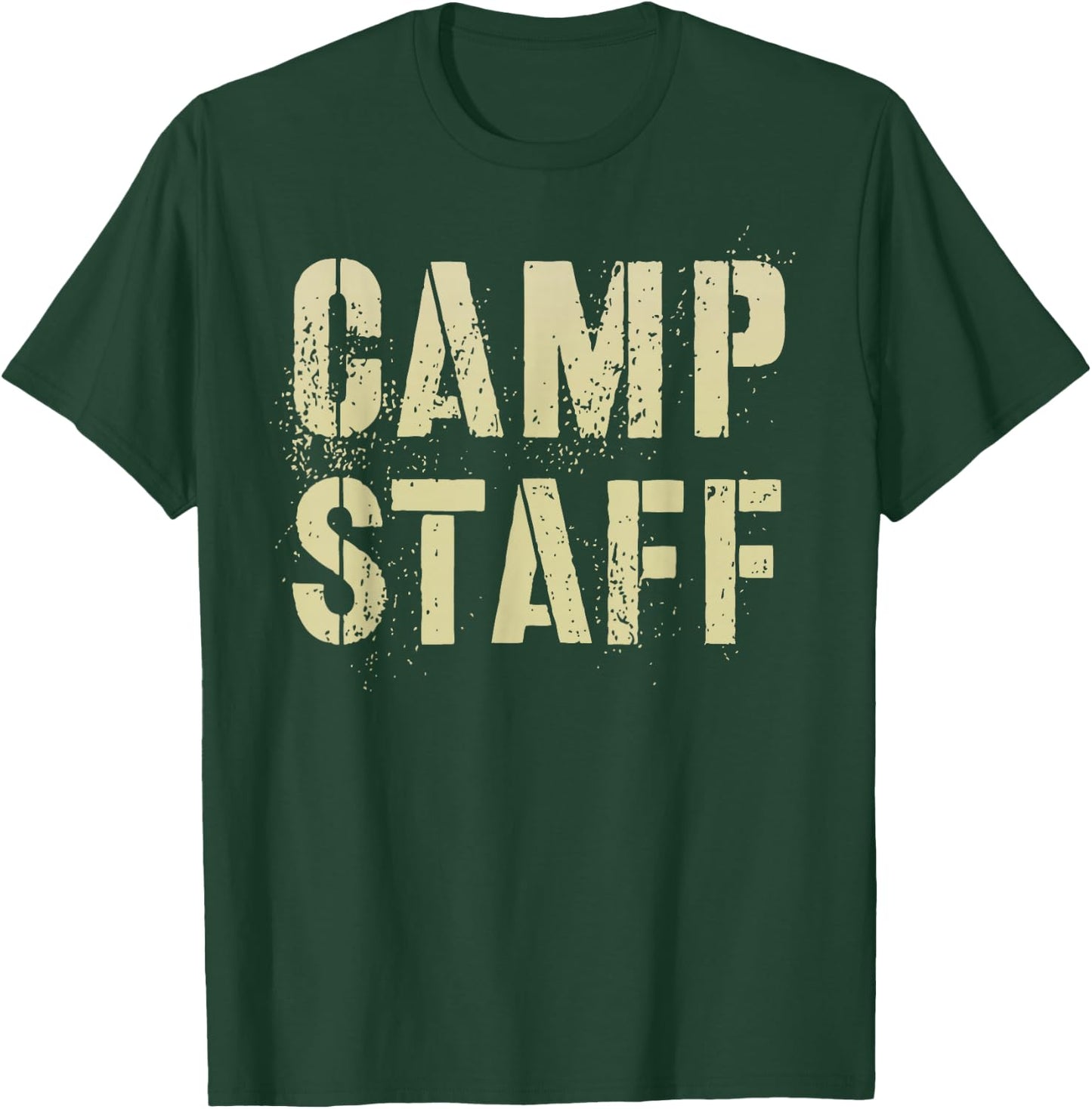 CAMP STAFF Summer Campground Host Crew Counselor Team T-Shirt - T-Shirt | Forest