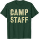 CAMP STAFF Summer Campground Host Crew Counselor Team T-Shirt - T-Shirt | Forest