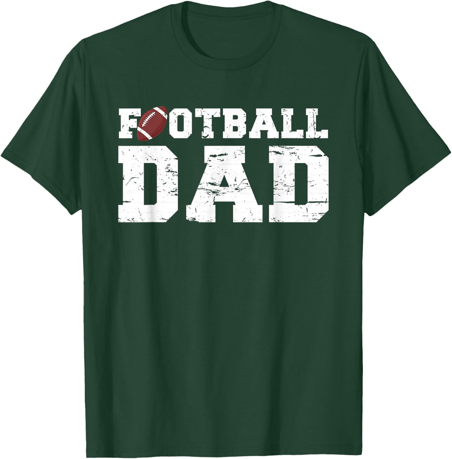 Football Papa Graphic Proud Football Dad T-Shirt - T-Shirt | Forest
