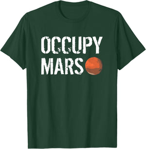 Occupy Mars Space Explorer T-Shirt - T-Shirt | Forest