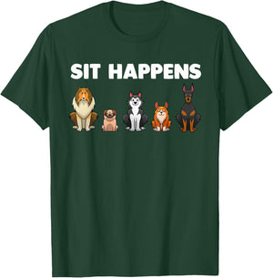Funny Dog Training Art Women Dog Lover Puppy Pet T-Shirt - T-Shirt | Forest