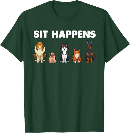 Funny Dog Training Art Women Dog Lover Puppy Pet T-Shirt - T-Shirt | Forest
