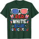 4th Of July Nurse Crew Scrub Tops Patriotic Nurses Matching Kids Men T-Shirt - T-Shirt | Forest