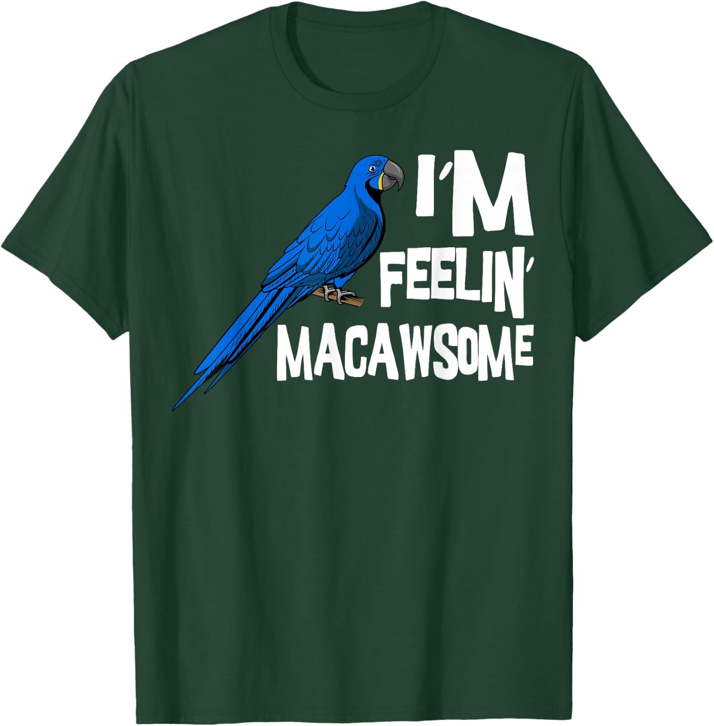 Macaw Parrot Blue Parakeet Tiel Quarrion Cage Bird Cockatoo T-Shirt - T-Shirt | Forest